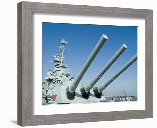 U.S.S. Alabama Battleship Museum, Mobile, Alabama, USA-Ethel Davies-Framed Photographic Print