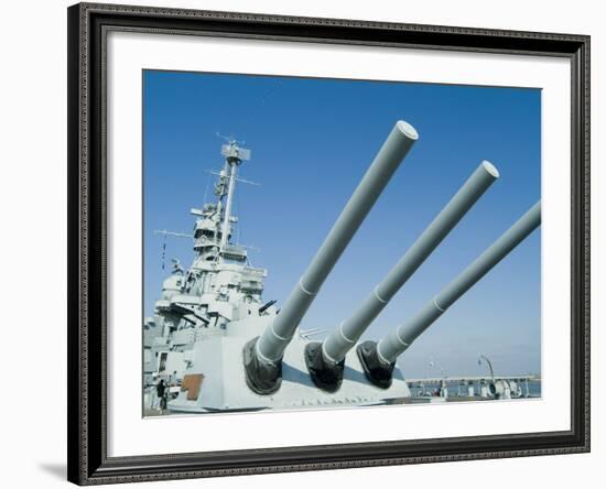 U.S.S. Alabama Battleship Museum, Mobile, Alabama, USA-Ethel Davies-Framed Photographic Print