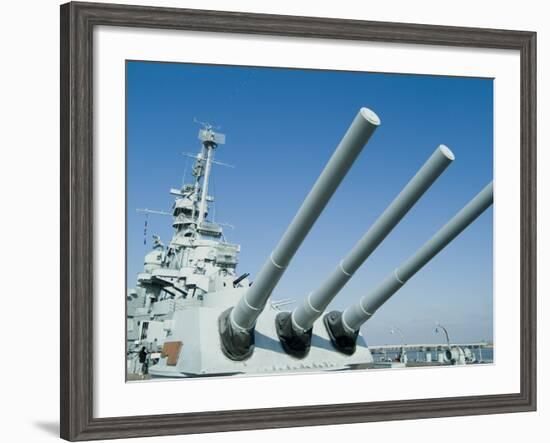 U.S.S. Alabama Battleship Museum, Mobile, Alabama, USA-Ethel Davies-Framed Photographic Print