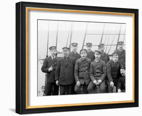 U.S.S. Boston Petty Officers-null-Framed Photo