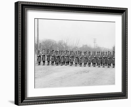 U.S.S. Columbia, Marines-null-Framed Photo