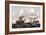 U.S.S. Constitution Defeating the H.M.S. Guerriere, War of 1812-Thomas Birch-Framed Giclee Print