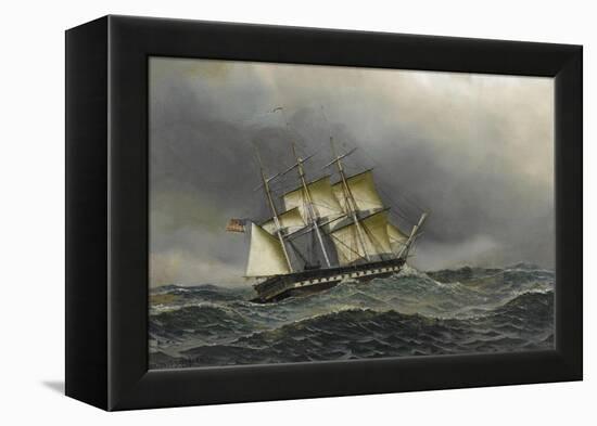 U.S.S. Constitution-Antonio Jacobsen-Framed Stretched Canvas