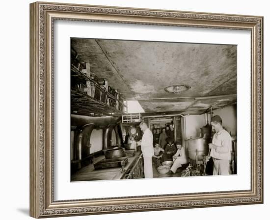 U.S.S. Iowa, the Galley-null-Framed Photo