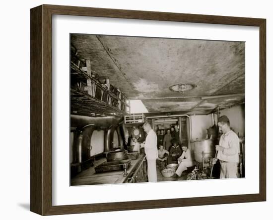 U.S.S. Iowa, the Galley-null-Framed Photo