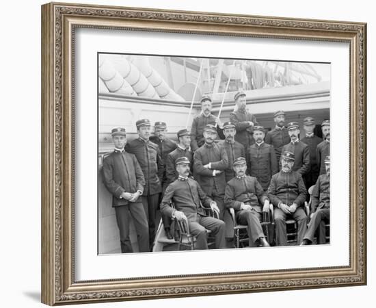 U.S.S. Kearsarge Officers-null-Framed Photo