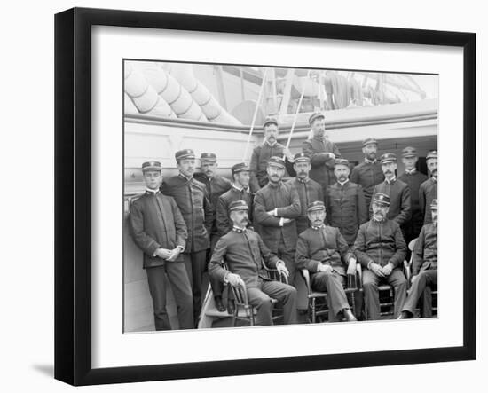 U.S.S. Kearsarge Officers-null-Framed Photo