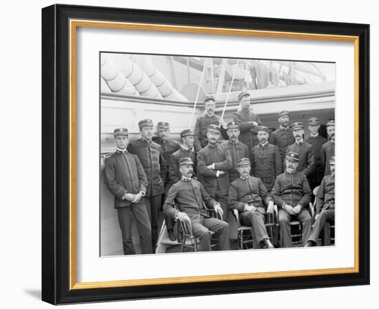 U.S.S. Kearsarge Officers-null-Framed Photo