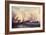 U.S.S. Kearsarge Sinking the Alabama, 19th June 1864-Xanthus Russell Smith-Framed Giclee Print