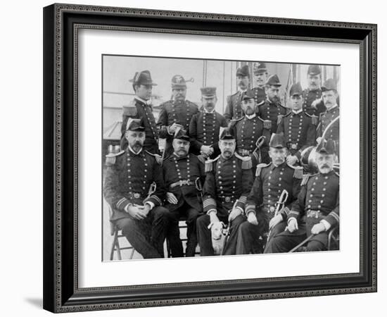 U.S.S. Lancaster, Officers-null-Framed Photo