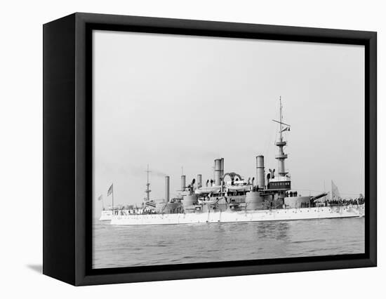 U.S.S. Massachusetts-null-Framed Stretched Canvas