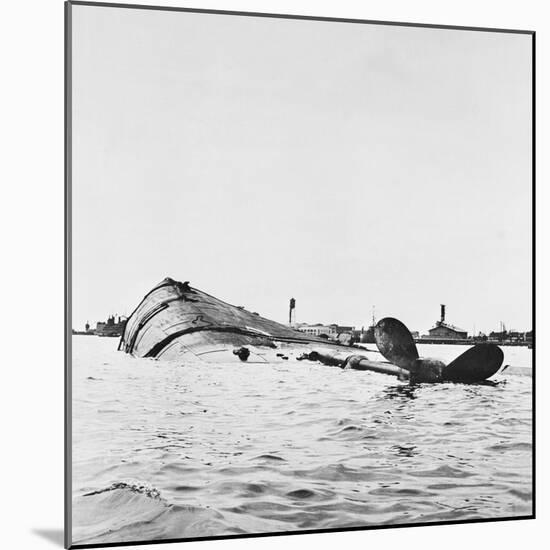 U.S.S. Utah after Attack-Bettmann-Mounted Photographic Print