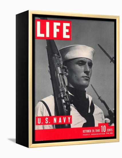 U.S. Sailor Joseph John Timpani, October 28, 1940-W. Eugene Smith-Framed Premier Image Canvas