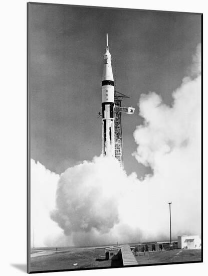 U.S. Saturn Apollo 7 Liftoff-null-Mounted Photographic Print
