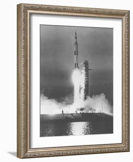 U.S. Saturn Apollo 9 Liftoff-null-Framed Photographic Print