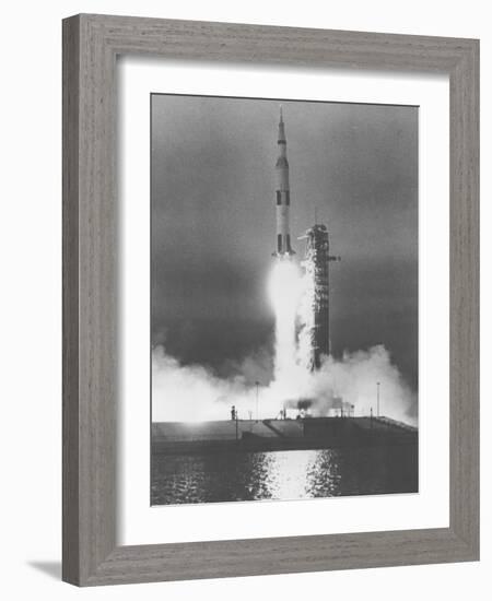 U.S. Saturn Apollo 9 Liftoff-null-Framed Photographic Print