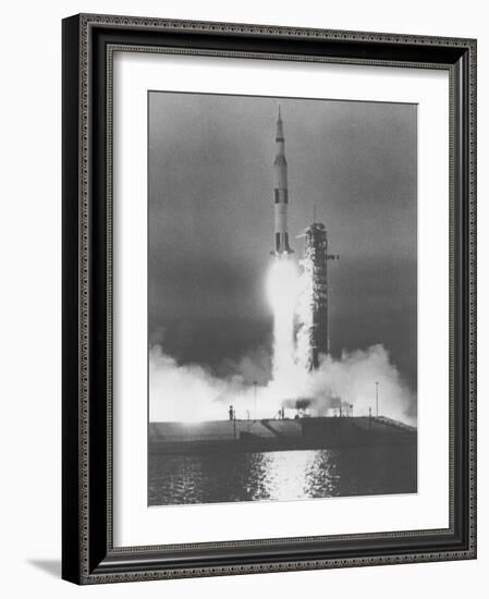 U.S. Saturn Apollo 9 Liftoff-null-Framed Photographic Print