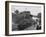 U.S. Sherman Tanks Leave a Landing Ship in Anzio Harbor, May 1944-null-Framed Photo