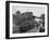 U.S. Sherman Tanks Leave a Landing Ship in Anzio Harbor, May 1944-null-Framed Photo