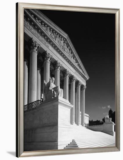 U.S. Supreme Court building, Washington, D.C. - B&W-Carol Highsmith-Framed Art Print