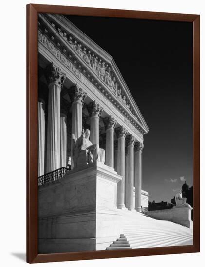 U.S. Supreme Court building, Washington, D.C. - B&W-Carol Highsmith-Framed Art Print