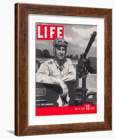 U.S. Tank Commander Captain Clayton Mansfield, July 22, 1940-John Phillips-Framed Photographic Print