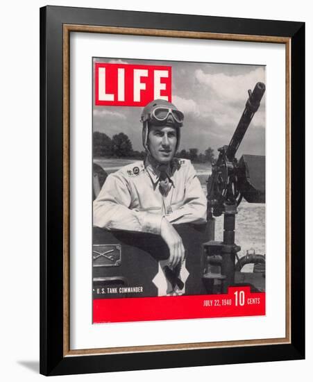 U.S. Tank Commander Captain Clayton Mansfield, July 22, 1940-John Phillips-Framed Photographic Print