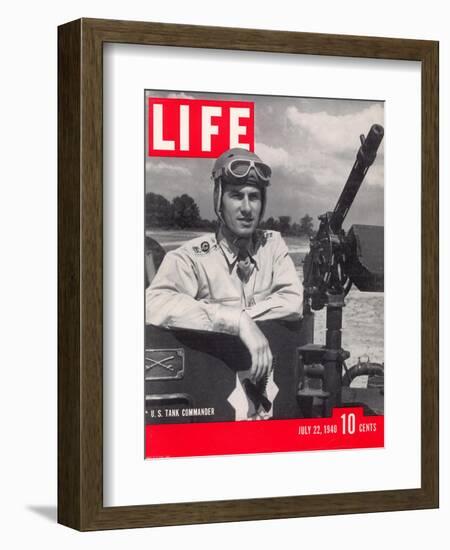 U.S. Tank Commander Captain Clayton Mansfield, July 22, 1940-John Phillips-Framed Photographic Print