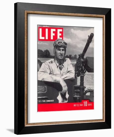 U.S. Tank Commander Captain Clayton Mansfield, July 22, 1940-John Phillips-Framed Photographic Print