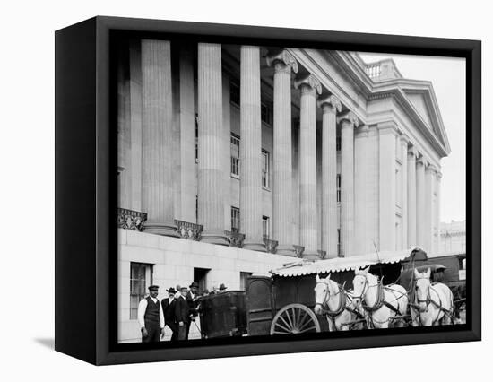 U.S. Treasury Currency Wagon, Washington, D.C.-null-Framed Stretched Canvas