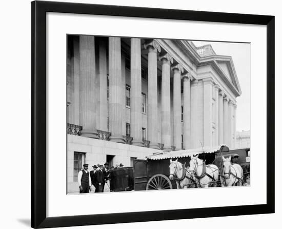 U.S. Treasury Currency Wagon, Washington, D.C.-null-Framed Photo