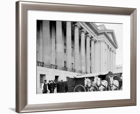 U.S. Treasury Currency Wagon, Washington, D.C.-null-Framed Photo