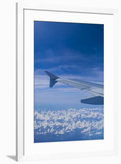 U.S. Virgin Islands, St. Thomas. Window view from jet airliner-Walter Bibikow-Framed Photographic Print