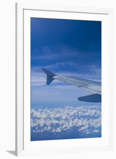 U.S. Virgin Islands, St. Thomas. Window view from jet airliner-Walter Bibikow-Framed Photographic Print