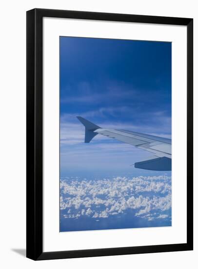 U.S. Virgin Islands, St. Thomas. Window view from jet airliner-Walter Bibikow-Framed Photographic Print