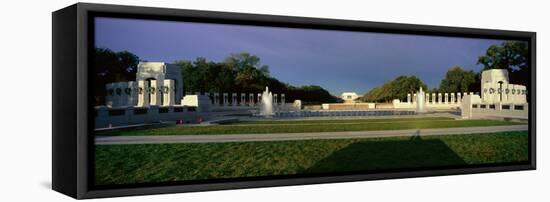 U.S. World War Ii Memorial Commemorating World War Ii in Washington D.C. at Sunrise-null-Framed Stretched Canvas