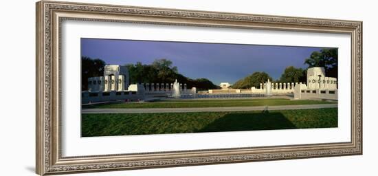 U.S. World War Ii Memorial Commemorating World War Ii in Washington D.C. at Sunrise-null-Framed Photographic Print