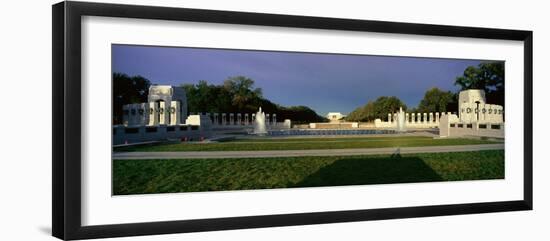 U.S. World War Ii Memorial Commemorating World War Ii in Washington D.C. at Sunrise-null-Framed Photographic Print