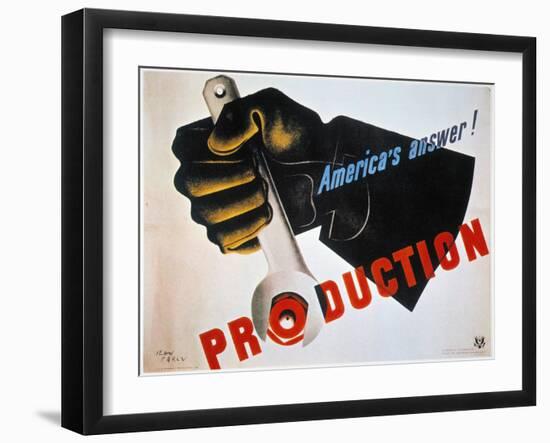 U.S. World War Ii Poster-null-Framed Giclee Print