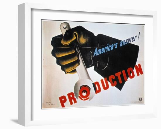 U.S. World War Ii Poster-null-Framed Giclee Print