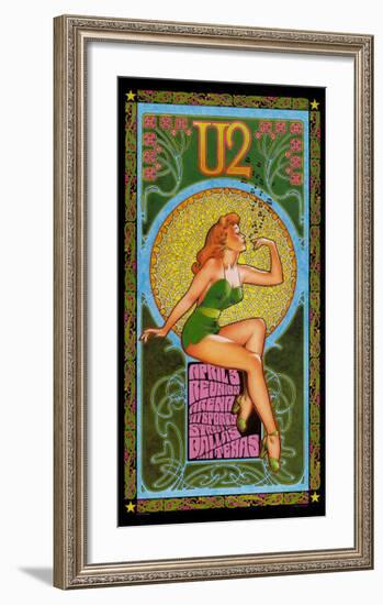 U2 in Concert-Bob Masse-Framed Art Print