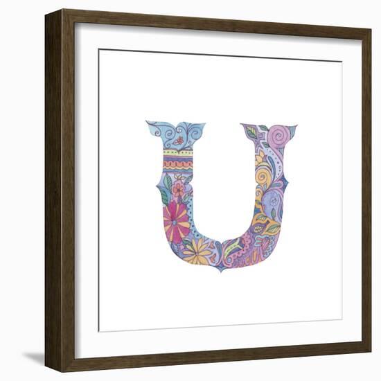 U-Green Girl-Framed Giclee Print