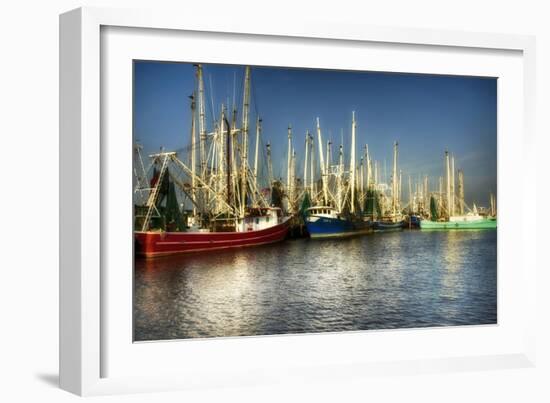 Ua Ch Shrimp Boats II-Danny Head-Framed Photographic Print