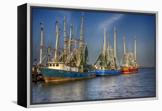 Ua Ch Shrimp Boats III-Danny Head-Framed Premier Image Canvas