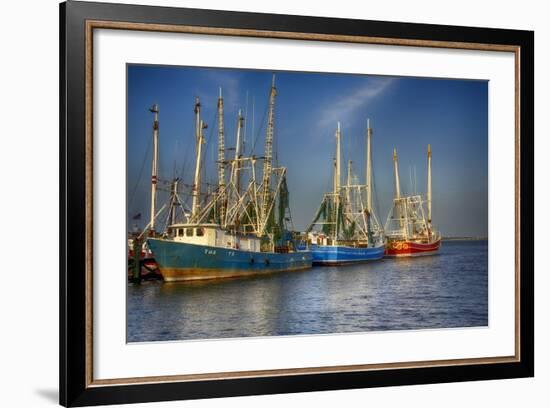 Ua Ch Shrimp Boats III-Danny Head-Framed Photographic Print