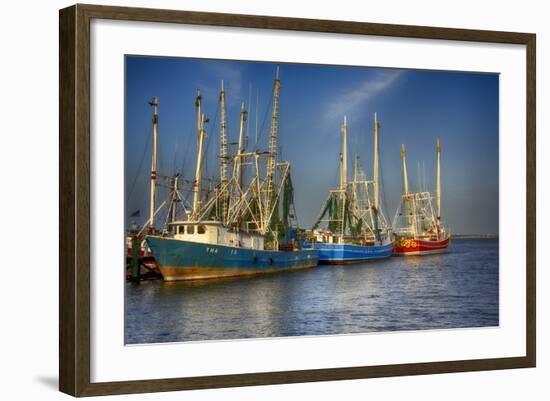 Ua Ch Shrimp Boats III-Danny Head-Framed Photographic Print