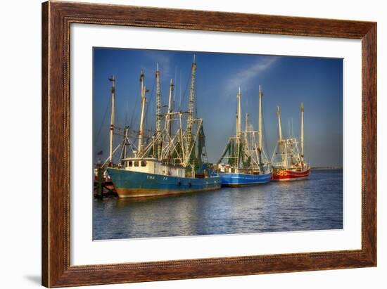 Ua Ch Shrimp Boats III-Danny Head-Framed Photographic Print