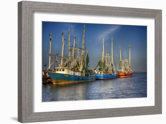 Ua Ch Shrimp Boats III-Danny Head-Framed Photographic Print