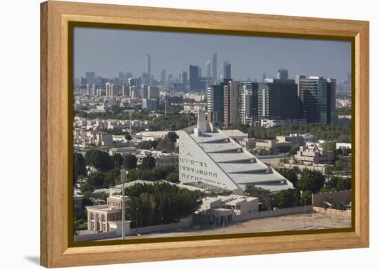 UAE, Abu Dhabi. Al Safarat Embassy Area-Walter Bibikow-Framed Premier Image Canvas