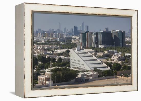 UAE, Abu Dhabi. Al Safarat Embassy Area-Walter Bibikow-Framed Premier Image Canvas